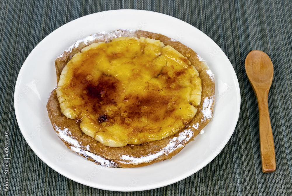 ensaimada de Mallorca with Catalan custard