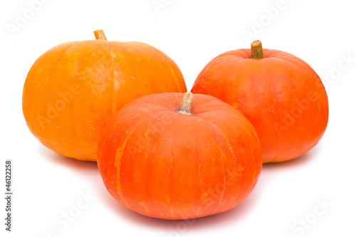 three pumpkins