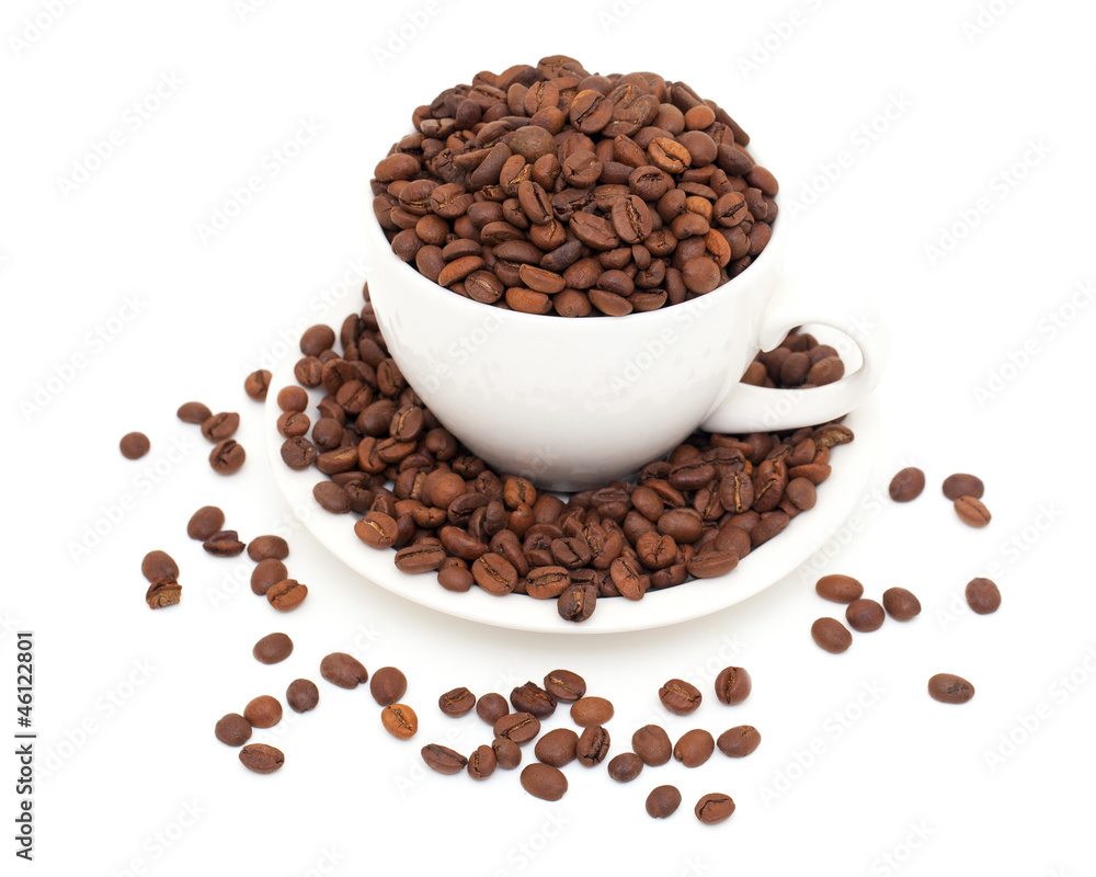 cup of coffee beans cup of coffee beans