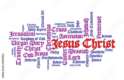 WEB ART DESIGN TAG CLOUD JESUS CHRIST LORD MESSIAH BIBLE  210
