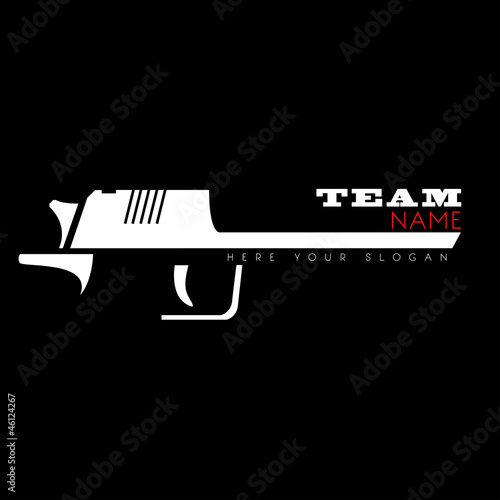 Pistol vector emblem