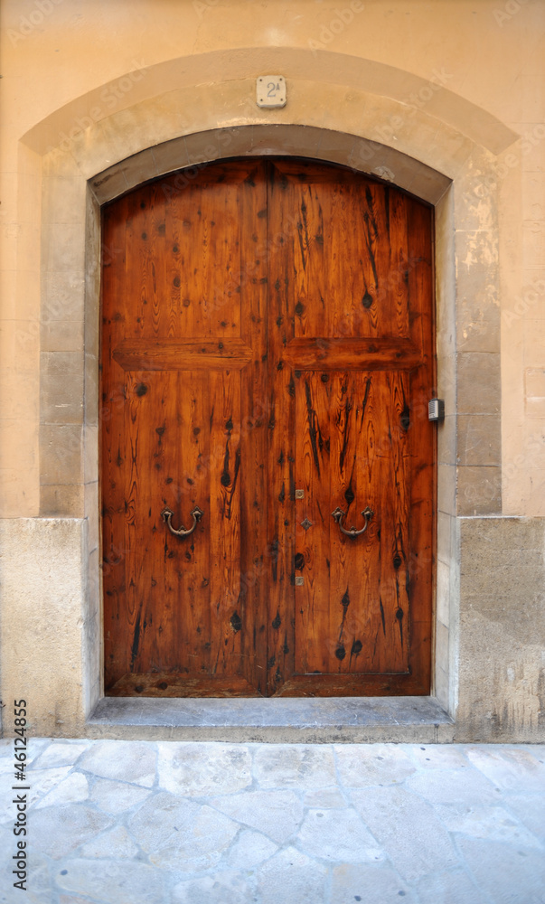 La porte close du patio Can marquès à Palma de Majorque La porte close du patio Can marquès à Palma de Majorque