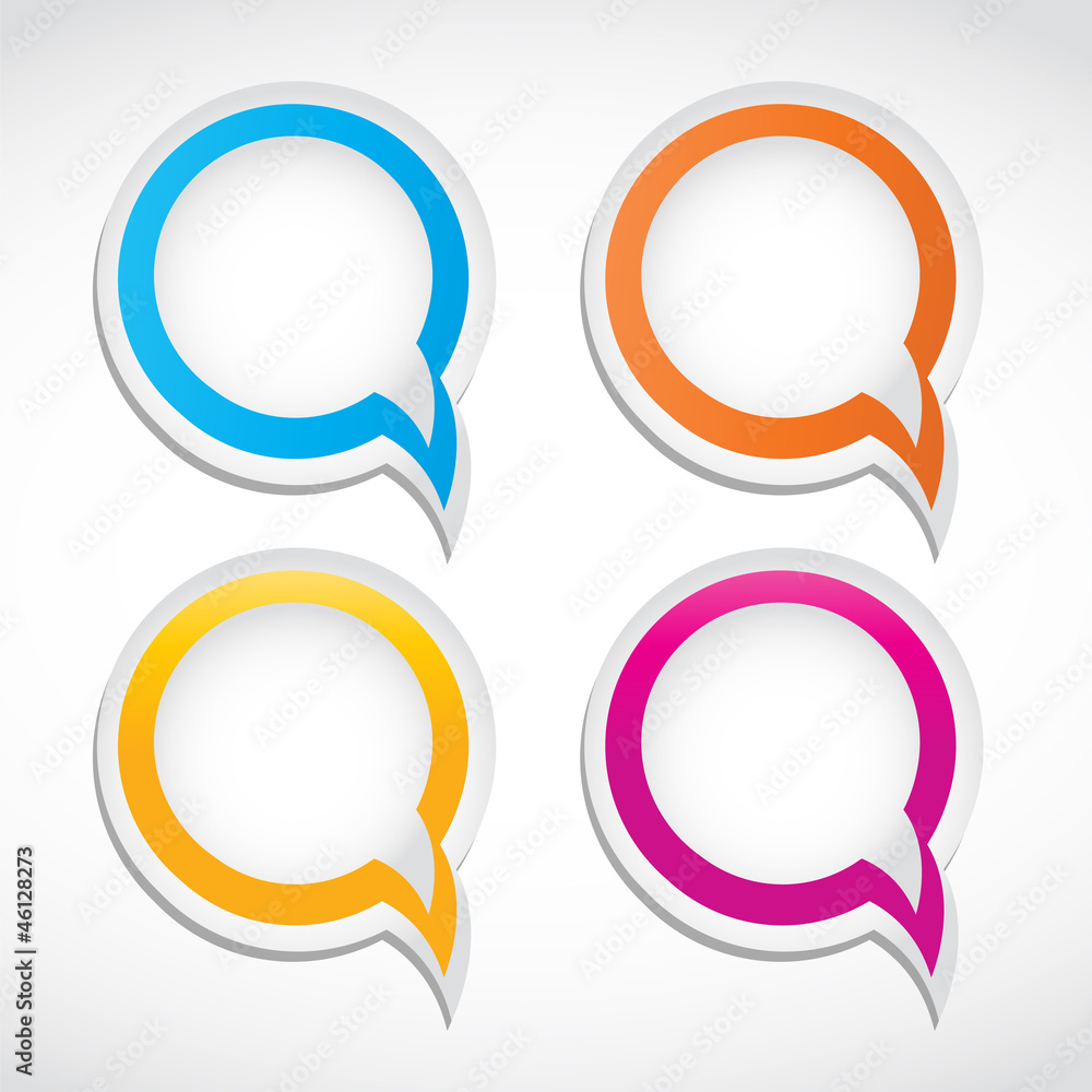 abstract colorful dialog bubbles abstract colorful dialog bubbles