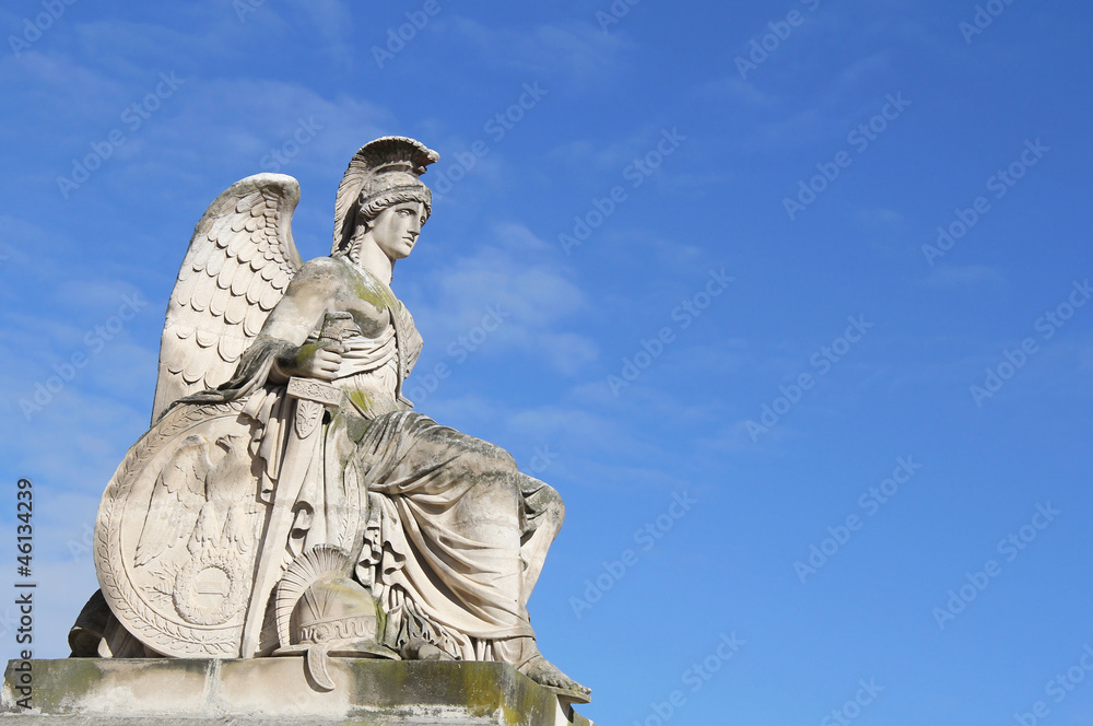 Statue of a classical war goddess