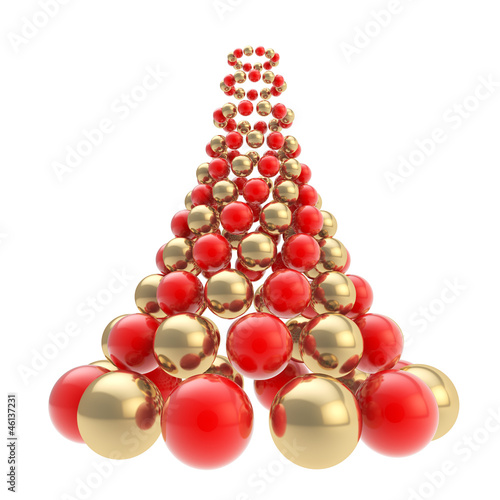 Futuristic christmas tree m...