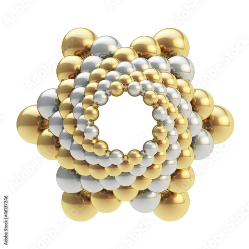 Abstract emblem made of shp...