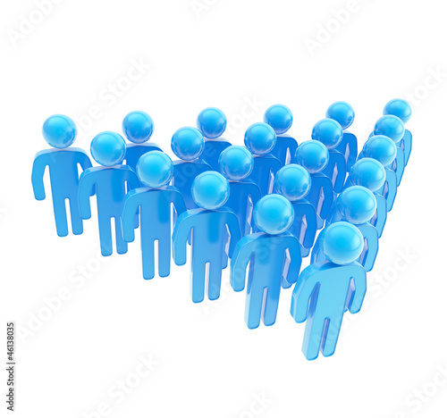 Group of symbolic human fig...