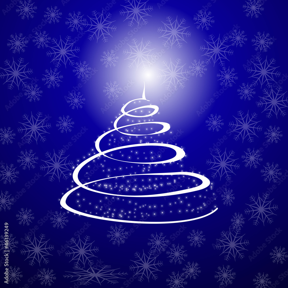 sfondo blu albero di natale sfondo blu albero di natale