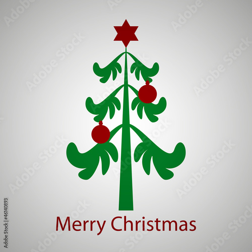 Christmas tree card