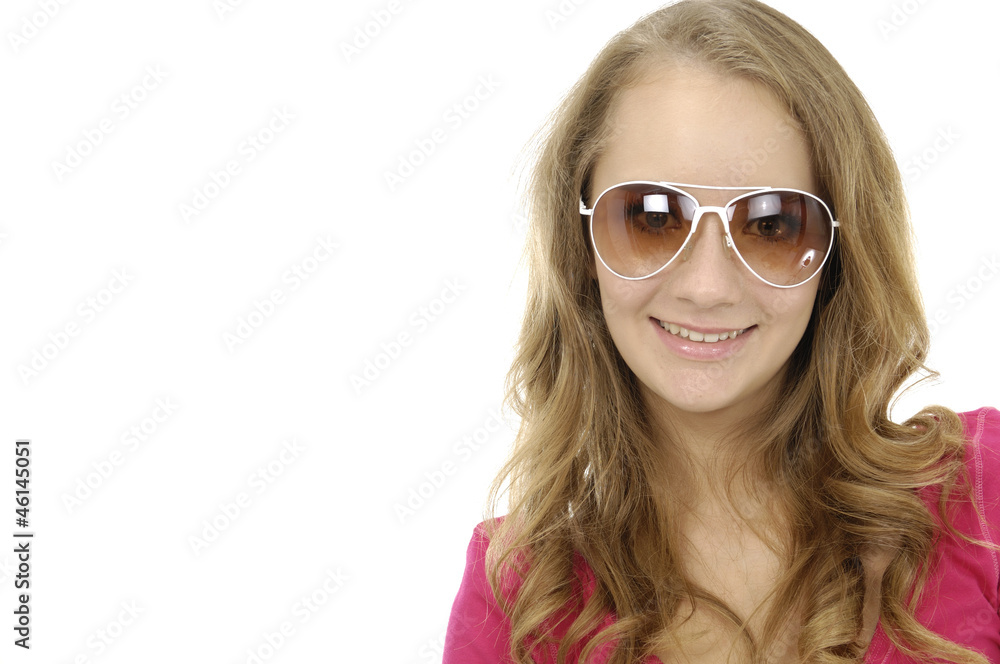 photo of fashion sexy blond girl wears sunglasses photo of fashion sexy blond girl wears sunglasses