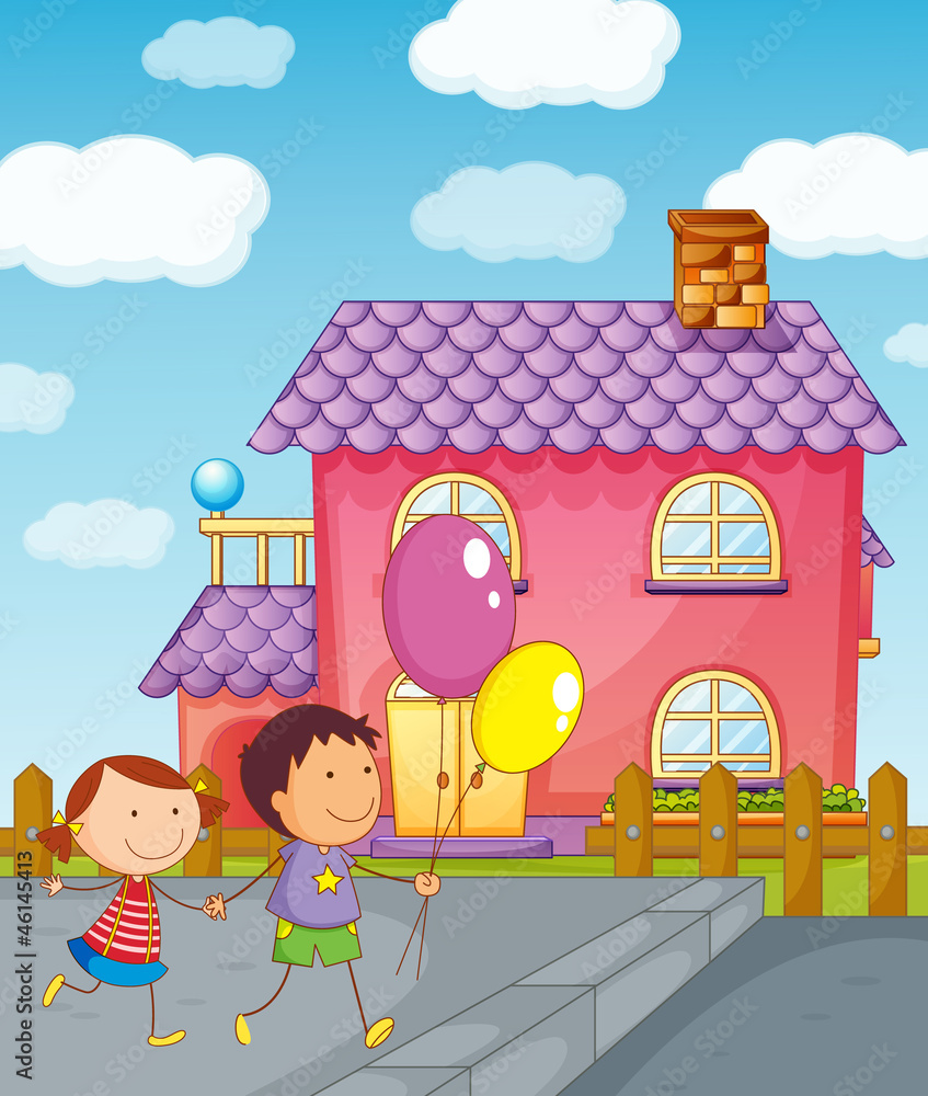 kids and a house kids and a house