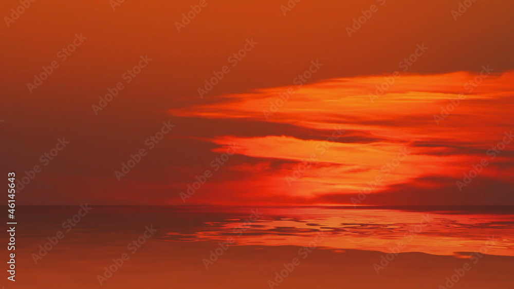 sunset over sea - timelapse sunset over sea - timelapse