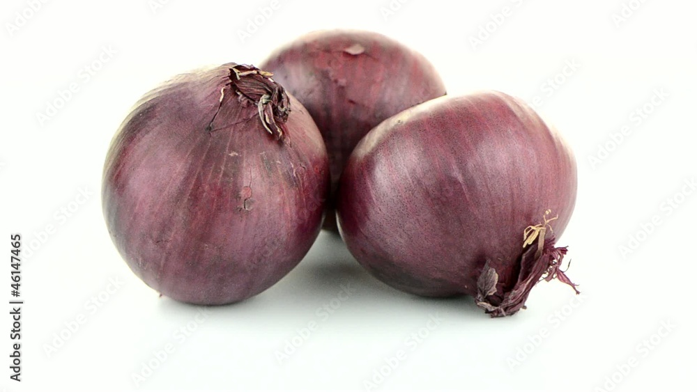 Red onion rotating