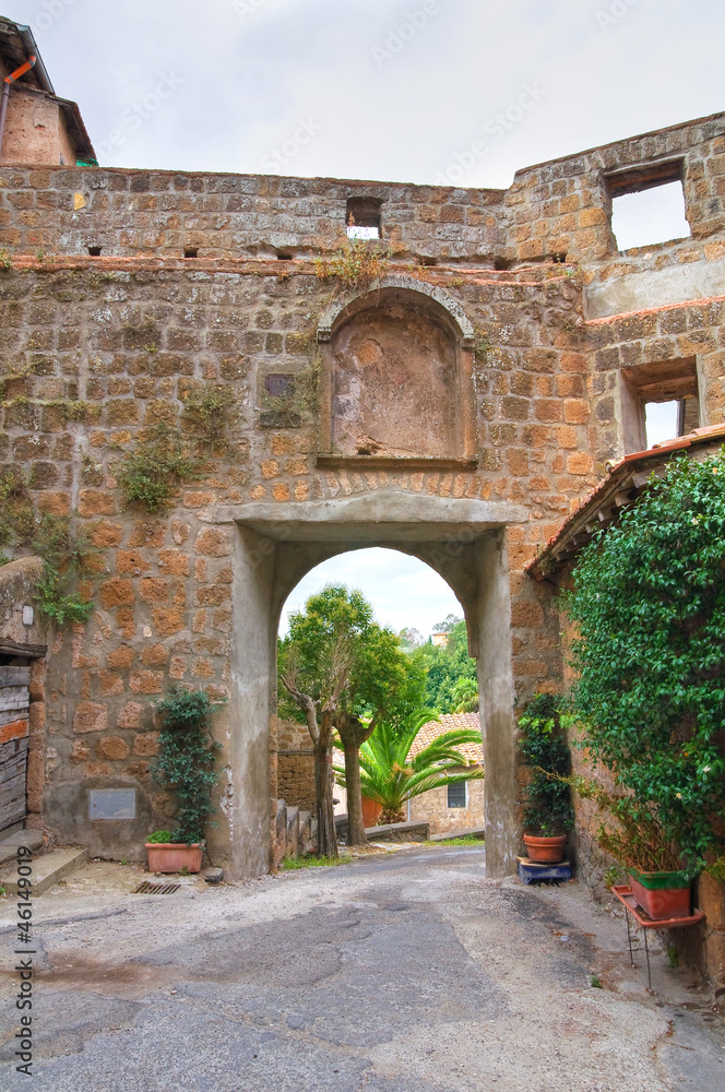 Fototapeta premium Alleyway. Vetralla. Lazio. Italy.
