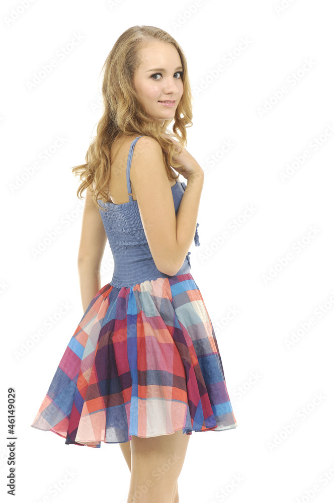 fashionable wearing colorful clothing posing fashionable wearing colorful clothing posing