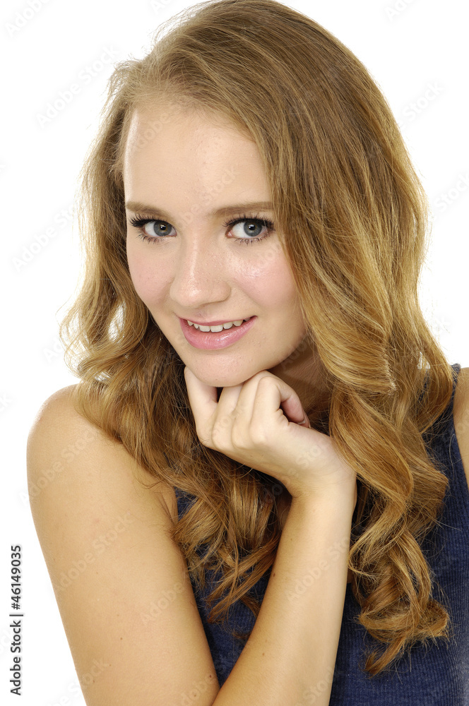 portrait of a fresh and beautiful young woman-close up portrait of a fresh and beautiful young woman-close up