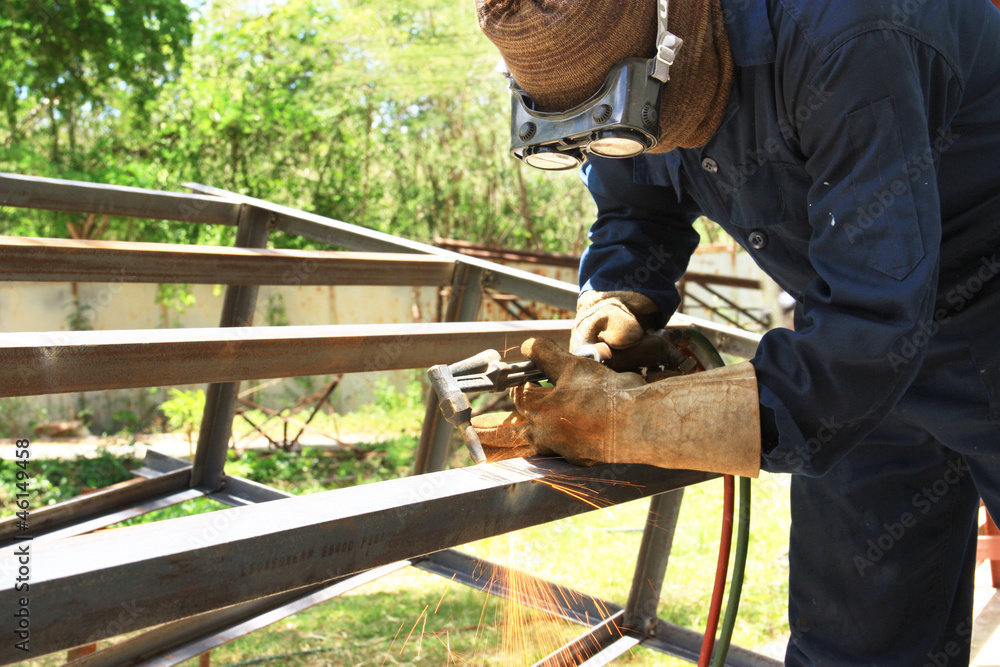 Welding sparks Welding sparks
