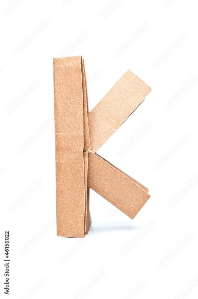 Paper alphabet. Paper alphabet.