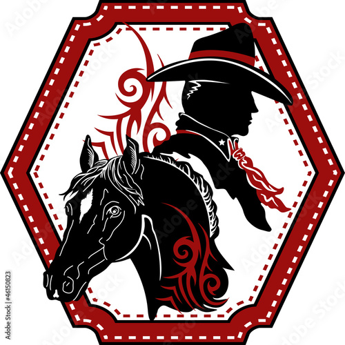 Cowboy silhueta