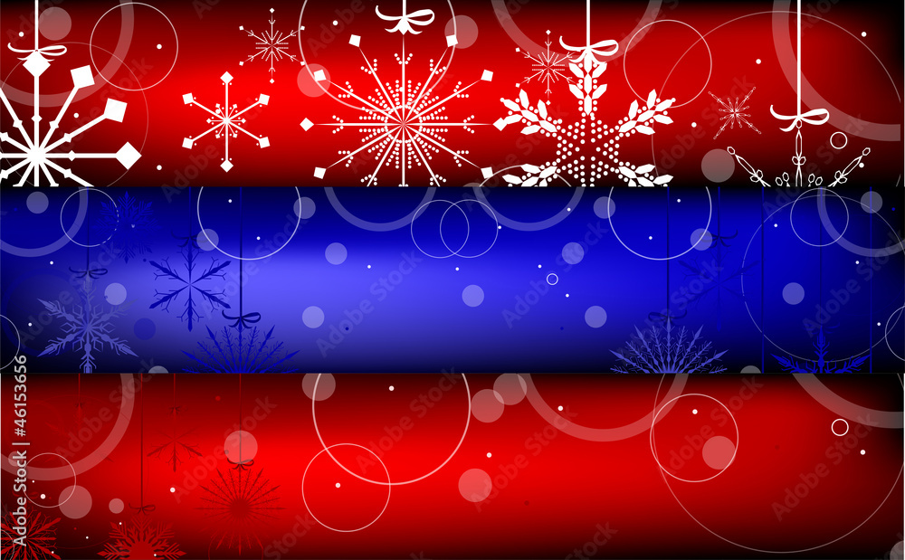 set of three christmas snowflakes strips set of three christmas snowflakes strips