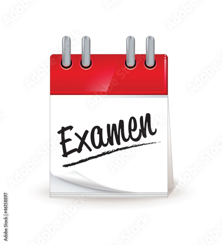 agenda, date, calendrier : examen
