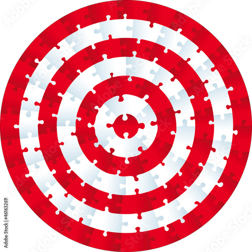Jigsaw puzzle circle