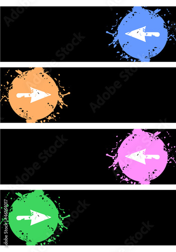 Color arrow banner