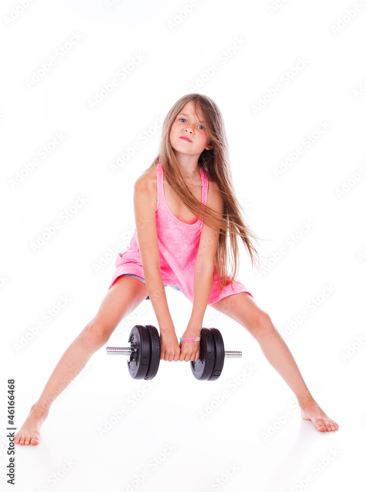 Portrait of beautiful girl posing in studio Portrait of beautiful girl posing in studio