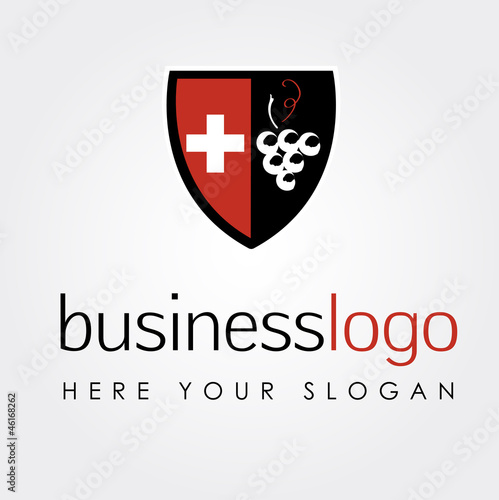 swiss logo with grapes