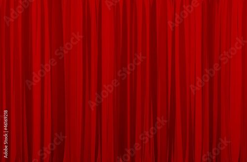 red curtain