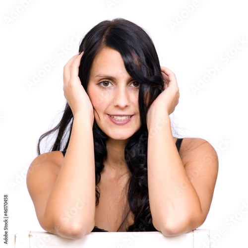 Wallpaper Mural Junge, lächelnde Frau Torontodigital.ca