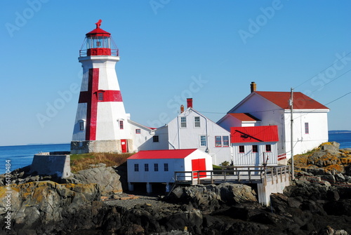 East Quoddy Lighthouse, New Brunswick, Campobello Island, Canada