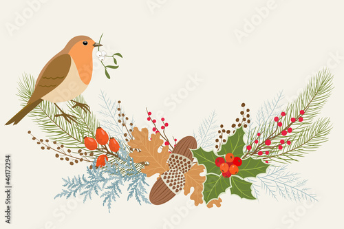 Floral Christmas decoration