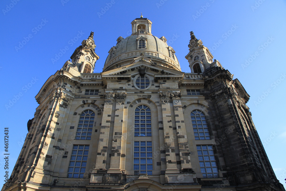 Die renovierte Frauenkirche in Dresden, Sachsen (Deutschland)