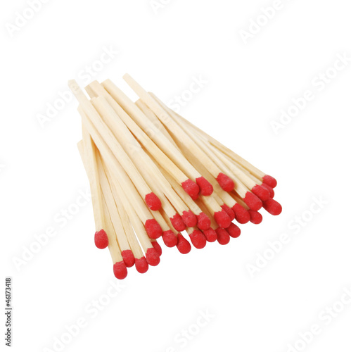 matches isolated on white
