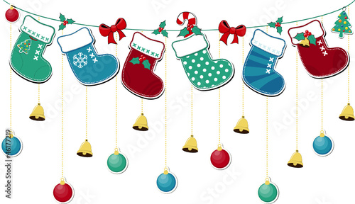 christmas socks vector