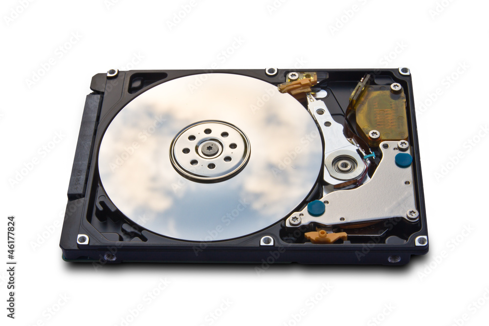 Hard disk drive HDD isolated on white background Hard disk drive HDD isolated on white background