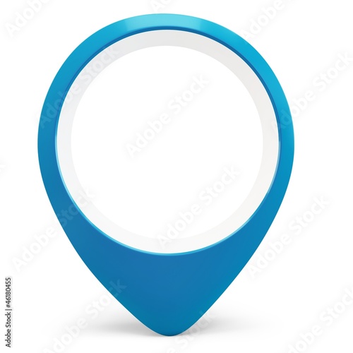 Free Download 3d blue round pointer locator - GFXLoad
