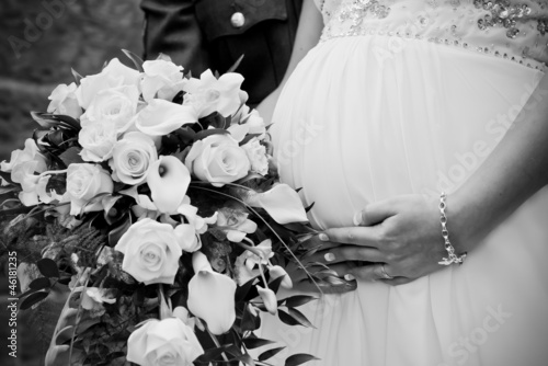 Pregnant bride