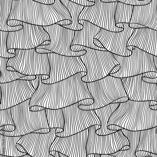 Lace and frills  hand drawn seamless pattern