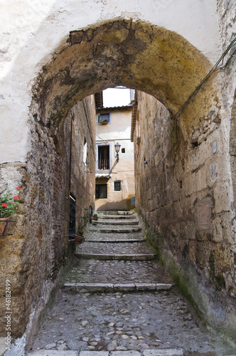 Alleyway. Calcata. Lazio. Italy. © Mi.Ti.