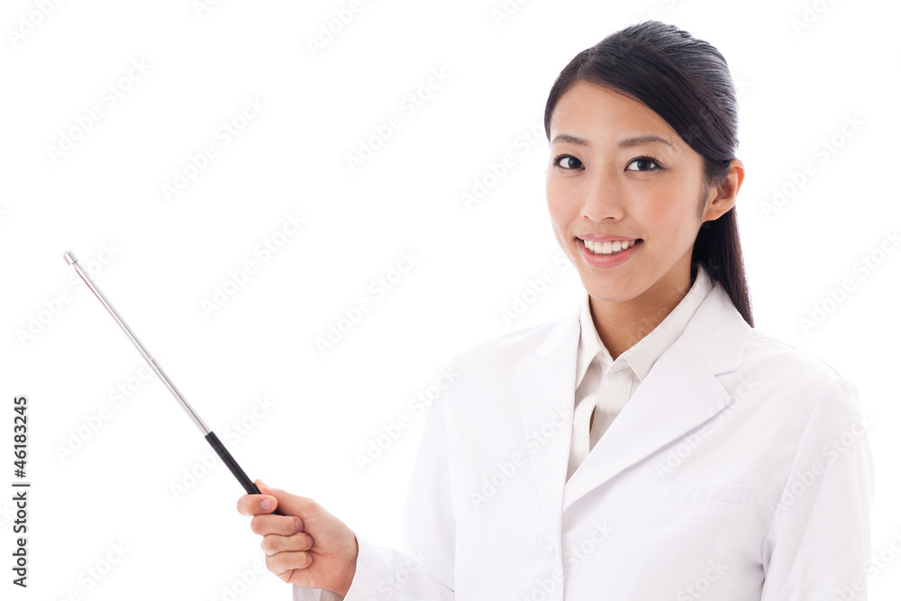a young asian doctor on white background a young asian doctor on white background