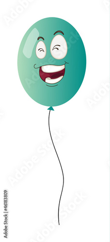 a blue balloon