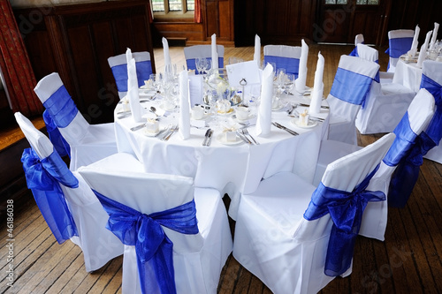 Table at wedding reception