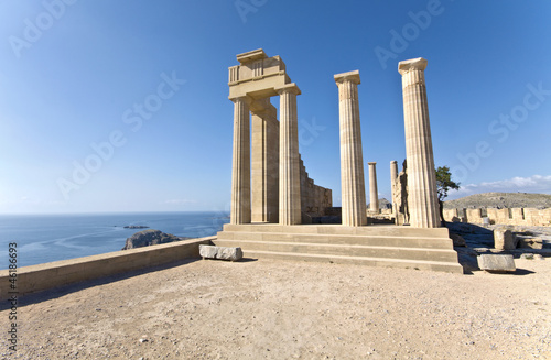 Temple of Apollo at Lindos, Rhodes island, Greece