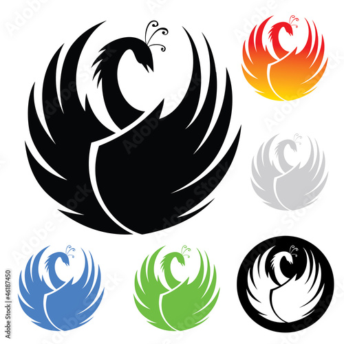Phoenix symbol - vector illustration