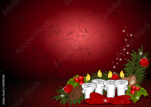 Weihnachten, Christmas Karte