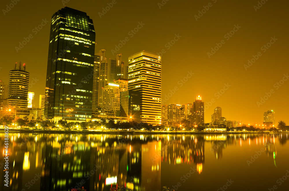 Bangkok at twilight time