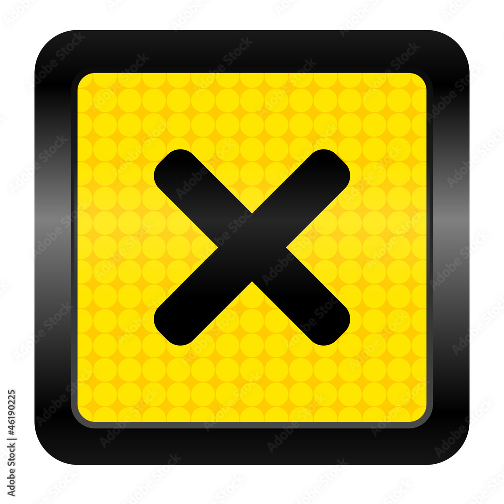 Obraz premium cancel icon