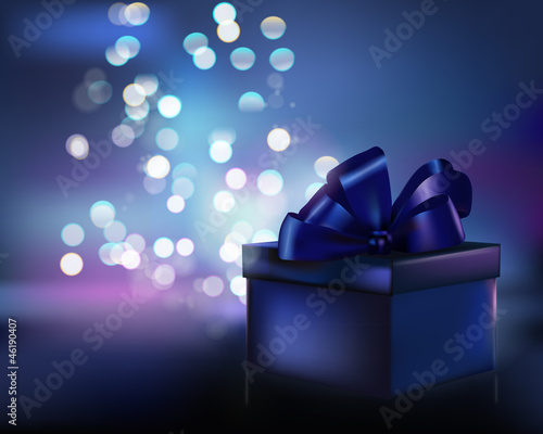 Gift box. Vector illustration.